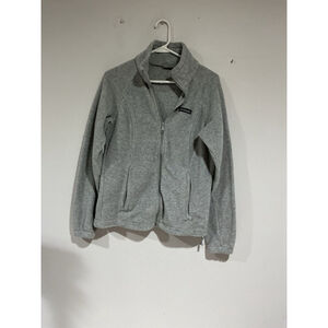 Womans Columbia Gray Front Zip Fleece Medium
